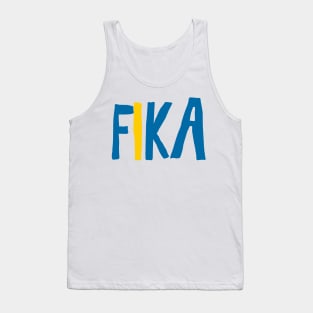 Swedish Fika Sweden Coffee break Tank Top